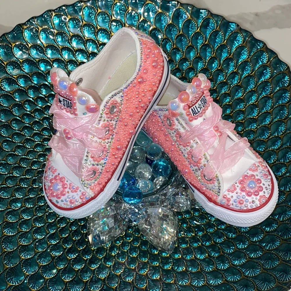 Custom toddler Converse size 8 - Picture 4 of 5